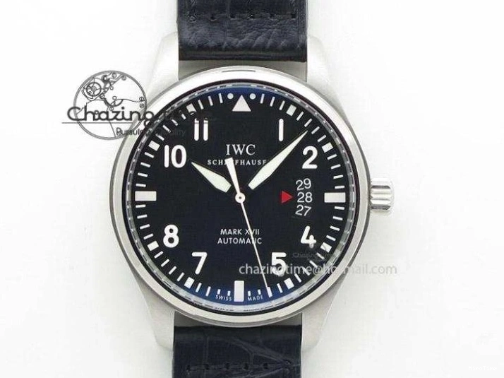 MIROTIME 0509 RelaxedFit Big Pilot Real PR IW500435 “Muhammad Ali” ZF Best Edition On Black Leather Strap A 7295